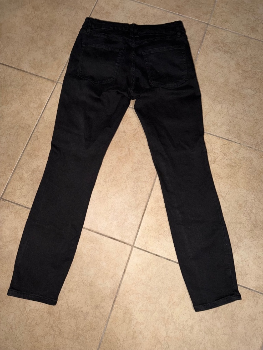 Good American Black High Rise Slim Straight Jeans Women’s 6
